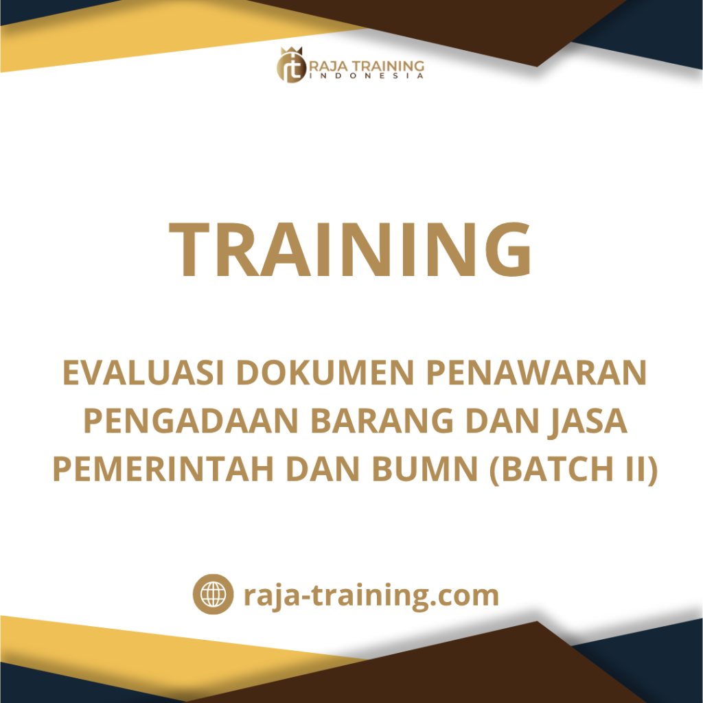 training Pengadaan Barang dan Jasa Pemerintah